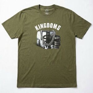 Kingdoms Olive Graphic Short Sleeve Tee-3XL